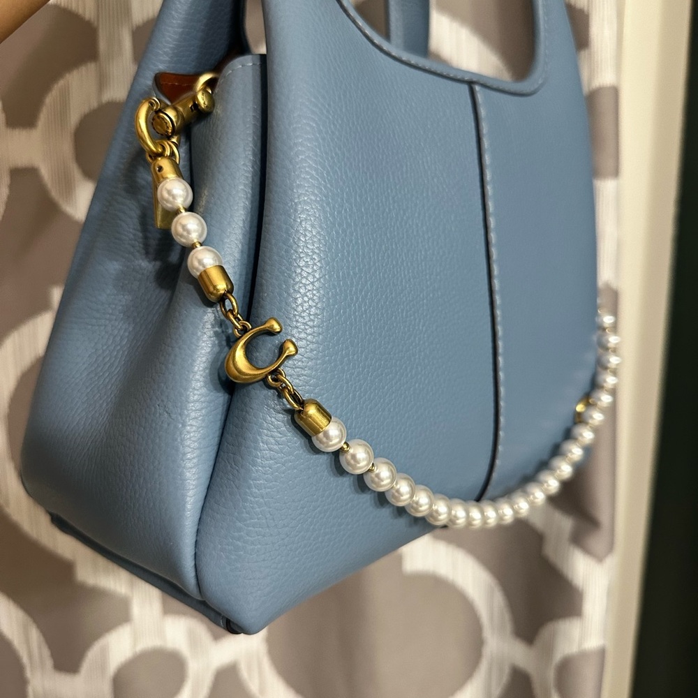 Coach pearl handbag accessory chain